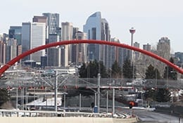 24th Street Pedestrian Bridge in Calgary, AB.