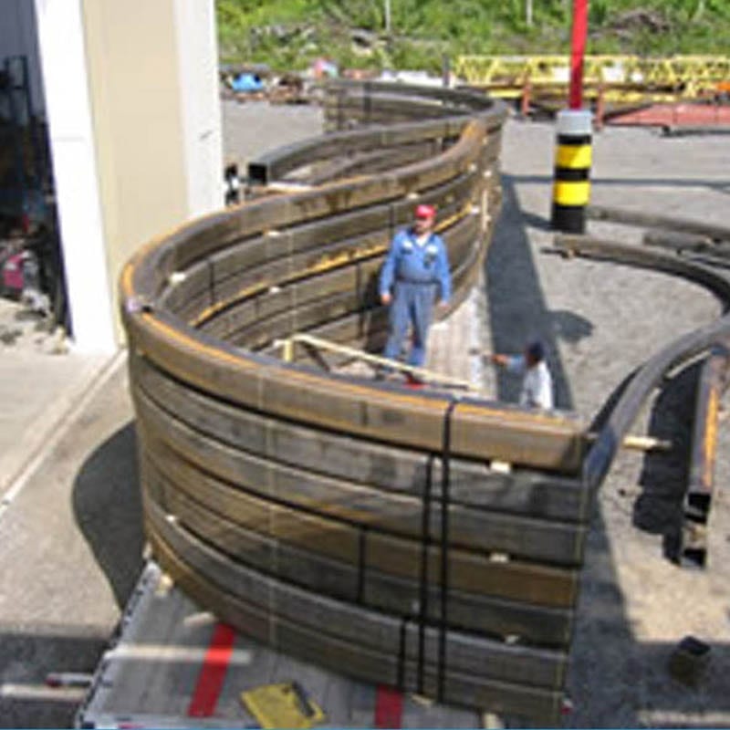 Shipping bends for water treatment plant in Lake Whitney, CT.