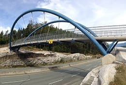 Sea to Sky Highway Pedestrian Bridge in Squamish, BC.