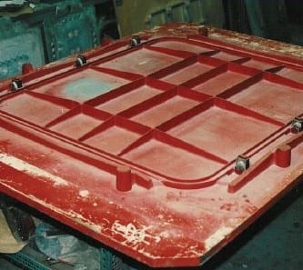 A Freeman Marine custom cast hatch.