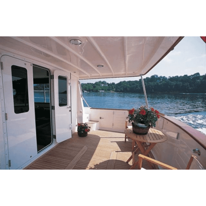 Pacific Coast Marine 1611 French door on a boat.